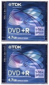 تصویر دی وی دی خام تی دی کی مدل DVD+R قابدار 