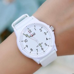 تصویر ساعت مچی اورجینال کیواند کیوQ&Q سفید مدل V00A-001VY Q&Q