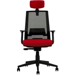 تصویر صندلی اداری نیلپر مدل OCM 850 پایه پلاستیک Nilper office chair model OCM 850, plastic base