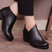 تصویر بوت زنانه بیاله چرم مصنوعی سایز ۳۶ تا ۴۰ 