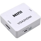 تصویر تبدیل VGA به HDMI مدل Mini VGA to HDMI