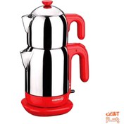 تصویر چایساز استیل برند کرکماز ترکیه مدل Demtez A369 - استیل/ Korkmaz Demtez Electric Kettle 1.6 Lt A369