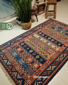 تصویر گلیم دستباف3متری آنتیک مدل قشقایی صادراتی کد137815 qashqai kilim