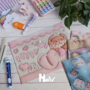 تصویر کاور سه بعدی دکمه دار A4 