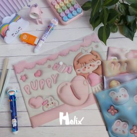 تصویر کاور سه بعدی دکمه دار A4 