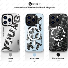 تصویر کاور یانگ کیت مدل Aesthetics of Mechanical Punk Magsafe مناسب برای آیفون 14 پرو مکس YoungKit Aesthetics of Mechanical Punk Magsafe Cover iPhone 14 Pro Max