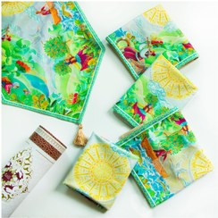 تصویر مجموعه گیلان شامل رانر و رومیزی و کوسن کد 00106019 