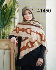 تصویر روسری کشمیر وارداتی هرمس قواره ۱۴۰ – دور دست‌دوز و کیفیت مستر کوالیتی 