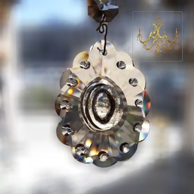 تصویر کریستال آویز لوستر کد LA206-P3 بسته 5 عددی 