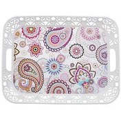 تصویر سینی های مستطیل ملامین شکوفه کاراجا Karaca 