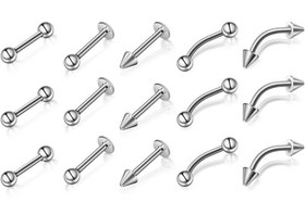 تصویر پیرسینگ گوش و لب و ابرو کد Q33 