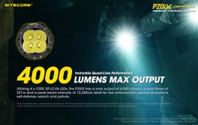 تصویر چراغ قوه تاکتیکال نایتکر Nitecore P20iX 