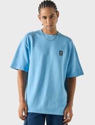 تصویر تی‌شرت گشاد ساده لی کوپر با یقه گرد برند lee cooper Lee Cooper Solid Oversized T-shirt with Crew Neck