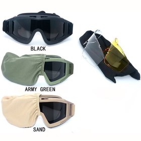 تصویر عینک طوفان 3 لنز کد M11 