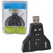تصویر کارت صدای 7.1 کاناله USB اکسترنال رویال (Royal) مدل RS-702 کد 2954 