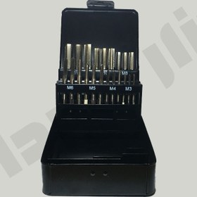 تصویر جعبه قلاویز دستی سایز 3 تا 12 میلیمتر HSS-G برند استیکو (ST.CO) 