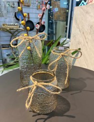 تصویر گلدان سه سایز زبرا کنفی 