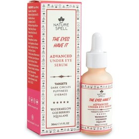 تصویر سرم دور چشم درمان سیاهی و چروک حاوی عصاره هندوانه حجم 30 میلی لیتر نیچر اسپل Nature Spell Advanced Under Eye Serum 30 ml