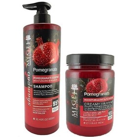 تصویر شامپو و ماسک انار میگه Mige MIGE Hair Care Pomegranate Shampoo & Mask