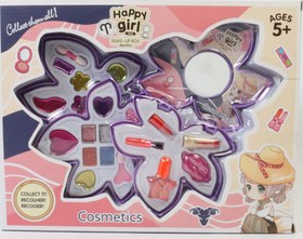 تصویر ست اسباب بازی لوازم آرایشی کودک مدل برگ Children's cosmetics toy set, leaf model