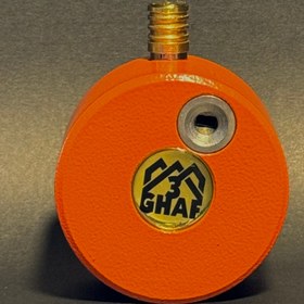 تصویر قفل کتابی گرد سه قاف نارنجی 3Ghaf 70mm 