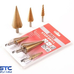 تصویر ست 3 عددی مته کاجی بریکس 