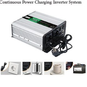 تصویر اینورتر سینوسی 600 وات مدل CPS600 برند CARSPA سری CPS pure sine inverter & Charger 600W CARSPA CPS series 12V , 24V