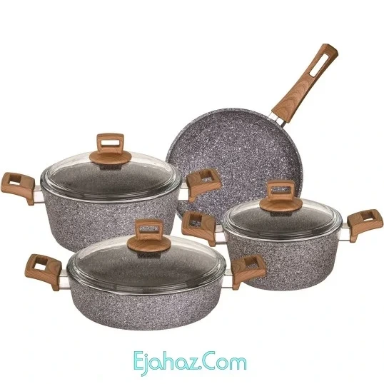 KARACA Biogranit Grey V1 7 Pieces Cookware Set