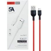 تصویر کابل میکرو یو اس بی فست شارژ Tranyoo S6-V 5A 1m Tranyoo S6-V 5A 1m MicroUSB Cable