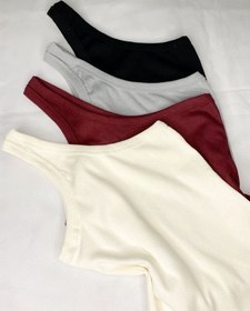 تصویر تاپ یقه رومی کبریتی Crop top