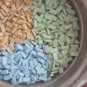 تصویر آجر مینیاتوری رنگی ویژه ماکت،بازی،سرگرمی،پروژه های دانشجویی دانش آموزی بسته صد عددی 