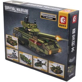 تصویر لگو تانک جنگی سیمبوبلاک طرح SEMBO BLOCK 244PCS 