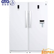 تصویر یخچال فریزر دوقلو پارس مدل PRN17632EW/W-PFN16634EW ظرفیت ۲۶ فوت 