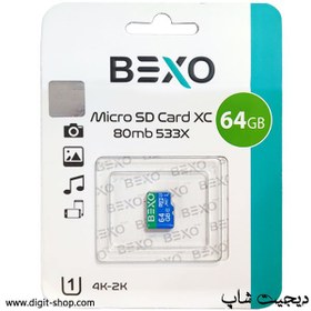 تصویر رم میکرو 64 گیگ بکسو مدل 533X Bexo Memory Card 64GB - 533X