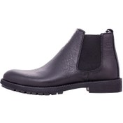 تصویر کفش مردانه بوت کژوال دوبر کش تمام چرم مدل 1093 برند مادو Mado رنگ مشکی Men's Mado1093 Black