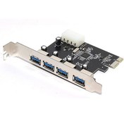 تصویر هاب 4 پورت ویپرو پشت کیس Wipro 4 Port USB 3.0 Back Panel PCI-E 