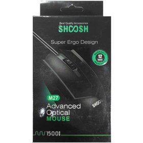 تصویر موس سیمی شوش SHOOSH M27 SHOOSH M27 wired mouse