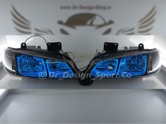 تصویر چراغ جلو اسپرت پارس مدل 3D-U بسته دو عددی آبی یخی 