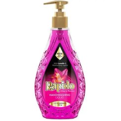 تصویر مایع دستشویی شفاف سرخابی 450 میلی راپیدو Transparent magenta 450 ml Rapido liquid