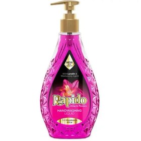 تصویر مایع دستشویی شفاف سرخابی 450 میلی راپیدو Transparent magenta 450 ml Rapido liquid