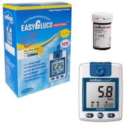 تصویر دستگاه تست قند خون ایزی گلوکو همراه 50 عدد نوار تست Easy Gluco Glucose Test Device + 50 Test Strips