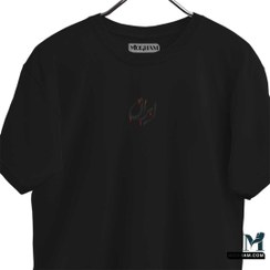 تصویر تیشرت طرح خطی ایران تیشرت اورسایز لش 