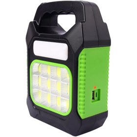 تصویر چراغ اضطراری شارژی خورشیدی مدل JY-819 Solar rechargeable emergency light model JY-819