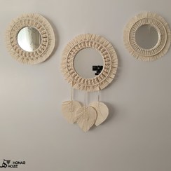 تصویر آینه مکرومه سه تیکه کژال 