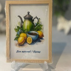 تصویر تابلو دکوراتیو چوبی پاییزی 