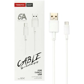 تصویر کابل فست شارژ Tranyoo S13-C 6A Type-C 1m Tranyoo S13-C 6A Fast 1m Type-C Cable