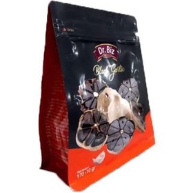 تصویر 10 عدد سیر سیاه دکتر بیز 10 pieces of Dr. Bees black garlic