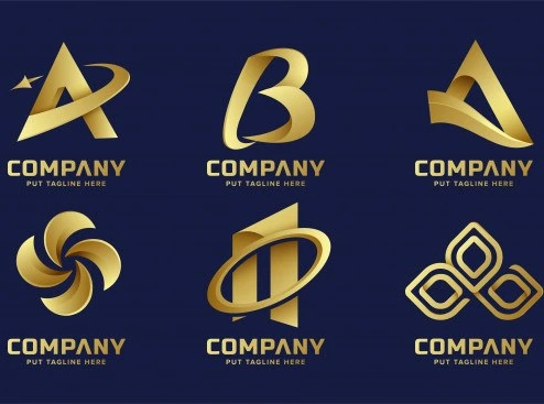خرید و قیمت مجموعه لوگو چند منظوره – Abstract business golden logo | ترب