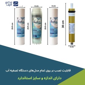 تصویر فیلتر دستگاه تصفیه کننده آب آکوا پیورست مدل PPM-75G مجموعه 4 عددی 