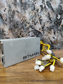 تصویر پاور Bitmain 1600 (بیت مین ۱۶۰۰) با دسته سیم وارداتی چین Power Bitmain 1600